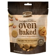 Merrick Oven Baked Dog Treats, Natural Cookies For Dogs, Paw’some P’nut Butter Cookie With Real Peanut Butter, 11 oz. Bag