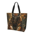 thumbnail image 2 of Fuzoiu Tiger In The Fallen Leaf Forest Print Tote Bags for Women,Shoulder Bag, Gym Tote,Top Handle Ladies Shoulder Bags for Work Beach Travel and Shopping Grocery, 2 of 9