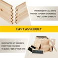 thumbnail image 2 of 20 Deep Frame & 10 Medium Frame With 3 Brood Boxes Hive Frame/Bee Hive Frame With Metal Roof for Beekeeping, 2 of 7