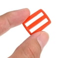 thumbnail image 4 of 1 Inch Tri-Glide Slide Buckles Webbing Strap Fastener, Orange, 50 Pack, 4 of 5