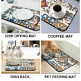 thumbnail image 4 of Multi Use Large 19.5x12in Mexican Coffee Mat Super Absorbent Diatom Mud Dish Drying Pad for Kitchen Counter Coffee Drying Mat Ideal Kitchen Gadget for Easy Cleaning, Perfect for Any Home Decor, 4 of 7