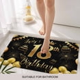 thumbnail image 3 of Happy 18th Birthday Door Mat&nbsp;Indoor Outdoor Entrance, Non Slip Rug for Kitchen Bathroom Entryway Rug, Black Golden Balloon Cake Fireworks Washable Doormat Floor Mat for Office 24x36 Inch, 3 of 8