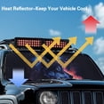 thumbnail image 5 of Uorisanigo Windshield Sun Shade Compatible with Wrangler JK JKU TJ,Galaxy Wolf Print Sunshade Sun Shade Shield Protector, Silver Aluminum Foil Film Structure,Front Window Cover Sunvisor, 5 of 7