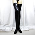 thumbnail image 2 of Lroveb Women Sexy Faux Leather Stockings Lady Stockings Socks Temptation Thigh High Stockings, 2 of 2
