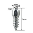 100PCS 12mm Tire Studs Carbide Screw Snow Spikes AntiSlip AntiIce for Car/SUV/ATV/UTV Car Tire