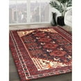 thumbnail image 2 of Ahgly Company Indoor Rectangle Traditional Dark Almond Brown Persian Area Rugs, 7' x 10', 2 of 6