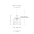thumbnail image 4 of Capital Lighting 325712AD 1 Light 15" Tall Pendant - Brass, 4 of 7