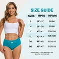 thumbnail image 2 of Women's Incontinence Underwear, Reusable High Waisted Cotton Briefs for Postpartum, Bladder Leak, 100ml 3 Pack (Multicolor01, Large), 2 of 6