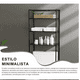 thumbnail image 4 of Toallero Mueble Organizador Baño Rack Estante Sanitario Color Negro, 4 of 5