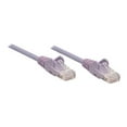 thumbnail image 2 of Intellinet Network Patch Cable, Cat5e, 7.5m, Purple, CCA, U/UTP, PVC, RJ45, Gold Plated Contacts, Snagless, Booted, Lifetime Warranty, Polybag - Patch cable - RJ-45 (M) to RJ-45 (M) - 7.5 m - UTP - booted, snagless - purple, 2 of 3