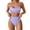 Purple, variant on YuYuBao Womens Swimsuits High Waist Swimsuits Bottom Padded Bathing Suits Bikini Sets Top Two Piece Swimwear