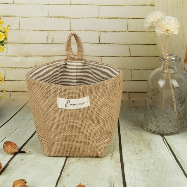 Agiferg Boîte de Rangement de Bureau Conteneur Sac de Rangement pour Armoire de Chevet Boîte à Poche Pot de Fleurs