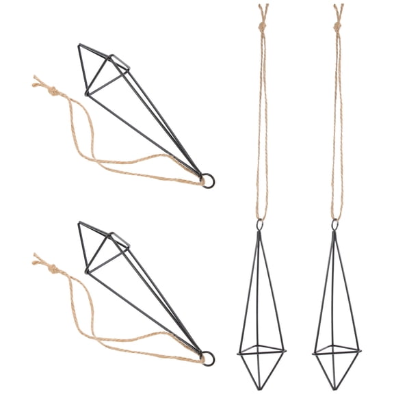4Pcs Metal Geometric Plant Hangers for Air Plants Decorative Pot Holders