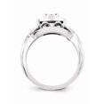 thumbnail image 2 of Solid 14k White Gold Multi-Stone Diamond Engagement Ring (2/5ct.) - Size 4.5, 2 of 4
