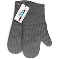 thumbnail image 1 of Heat Resistant Oven Mitts - Set of 2 Silicone Kitchen Oven Mitts, Gray, 1 of 5
