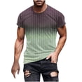 thumbnail image 1 of Birdeem Chemises pour Hommes Hommes Imprimé Fallow Col Rond T-Shirt Décontracté Mode Manches Courtes, 1 of 12