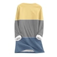 thumbnail image 4 of IROINNID Long Sleeve Shirts for Women Winter Discount Women's Large Loose Plush Top Thickened and Velvet Wool Warm Undershirt,Yellow, 4 of 4