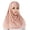 Pink, variant on Women Ruffle Turban Wrap Cap Scarf Shawl for Cancer Chemo and Fashion Bandanas for Women Coffee