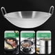 thumbnail image 4 of Sartenes Wok De Acero Inoxidable Sartenes Wok Grandes Para Cocinar Olla Con Asa Sartén Grande Para Asar Plancha Sartén Para Saltear Freidora Con Parrilla, 4 of 8