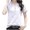 White, variant on SROBPTY Womens T-Shirts Solid V Neck Short Sleeve Breathable Summer Tops for Everyday Wear