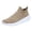Khaki, variant on Men's Sport Shoes Comfort Lightweight Sock Shoe Breathable S𝗅ip On Knit Sneakers Cushion Tennis Running Shoes Wide Width Non-S𝗅ip Athlet𝗂c Shoes for Summer and Autumn