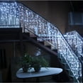 thumbnail image 3 of QWZNDZGR Icicle String Lights Christmas Fairy Light Outdoor Decoration Droop Led Curtain New Year Wedding Party Garland, 3 of 6