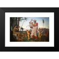 thumbnail image 2 of Jean-Léon Gérôme 24x17 Black Modern Framed Museum Art Print Titled - Anacreon Bacchus Et L'Amour, 2 of 5