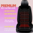 thumbnail image 2 of Velvet Heated Car Seat Cushion Comfortable Heated Seat Cover for Cars Trucks SUV Van,12/24V Soft Winter Seat Cushion for Driver or Passenger Black Heated Front Seat Covers, 2 of 7