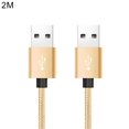 thumbnail image 2 of USB2.0 Male to Male USB Cable High Speed Data Transfer Cord,Golden 2M, 2 of 8
