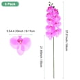 thumbnail image 3 of Uxcell 3-Pack Artificial Orchid Flowers 9 Large Petals 37 Inch Faux Phalaenopsis Silk Bouquets Lilac Fake Orchids for Home/Wedding, 3 of 6