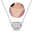 thumbnail image 2 of Collier Pendentif pour Femmes Mode Forme Diamant Collier Charme Collier Clavicule, 2 of 8