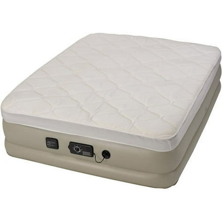 Serta 19" Raised Queen Pillow Top Air Mattress with neverFLAT Ac Pump