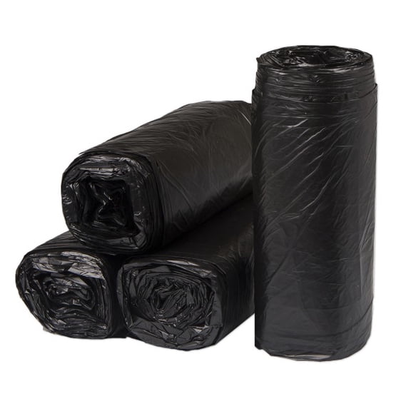 Inteplast High-Density 60-Gallon Coreless Trash Bags, 150 Bags