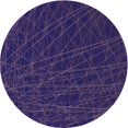 thumbnail image 1 of Ahgly Company Indoor Round Patterned Midnight Blue Area Rugs, 8' Round, 1 of 6