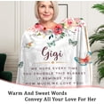 thumbnail image 3 of Gigi Gifts Blanket for Gigi Birthday Gifts from Grandkids Soft Flannel Gigi Floral Blanket to My Gigi for Couch Lightweight Winter Blanket for Women 50x60, 3 of 6