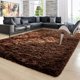 thumbnail image 1 of Alfombra Ompaa Fluffy Super Soft Fuzzy de 180 x 270 cm, color marrón, 1 of 8