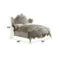 thumbnail image 4 of ACME Versailles Tufted Queen Wings Panel Bed in Vintage Gray and Bone White, 4 of 10