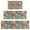 Multicolor Ethnic Floral, variant on Multicolor Ethnic Geometric Patchwork Pattern Kitchen Rugs Sets Of 3,Kitchen Runner Rugs Non Skid Washable,Decorative Kitchen Floor Mats for Kitchen,Sink,Laundry,17"x30"+ 17"x47" + 17"x59"