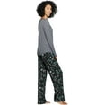 thumbnail image 5 of Stars Above Women's Henley Super Soft Sleep Pajama 2 Piece Set X-Small Charcoal, 5 of 6