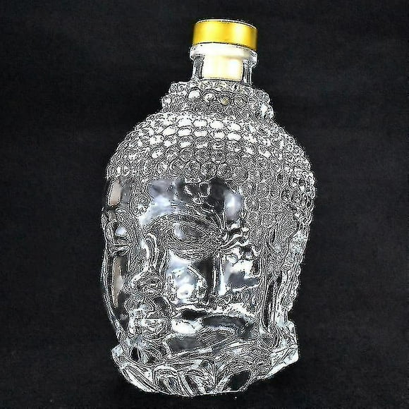 Glass Bottle Statue Of Buddha Crystal Bottle Wine Cup For Vodka Whiskey Drink Glasses Wedding