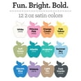thumbnail image 4 of Apple Barrel Multi-Surface Acrylic Craft Paint Set, Ice Cream Party, 2 fl oz, Satin Finish, 12 Piece, 4 of 10