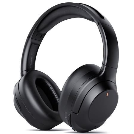 COWIN Active Noise Cancelling Bluetooth Headphones, Headband Wireless Bluetooth Headset with ENC Mic, Perfect Bass, BT5.4, Black