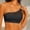 Black, variant on Lumistal Bras for Women No Underwire One Shoulder Mesh Strappy Asymmetrical Sports Bra Workout Yoga Gym Top M
