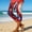 Red, variant on American Flag Leggings for Women Polyester,Spandex Blue,XL