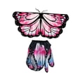 thumbnail image 2 of Conjunto de disfraz de mariposa para niños, atuendo de cóctel para Pascua, disfraz informal de Navidad. Rosa, 2 of 9