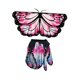 thumbnail image 2 of Conjunto de disfraz de mariposa para niños, atuendo de cóctel para Pascua, disfraz informal de Navidad. Rosa, 2 of 9