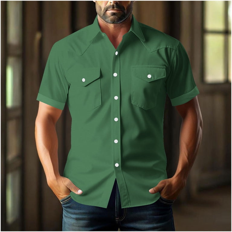 slim fit dress slacks AGSU Dress Shirt Short Sleeve Army Green Service Uniform For Males USE –  Bradley's Surplus main image 1