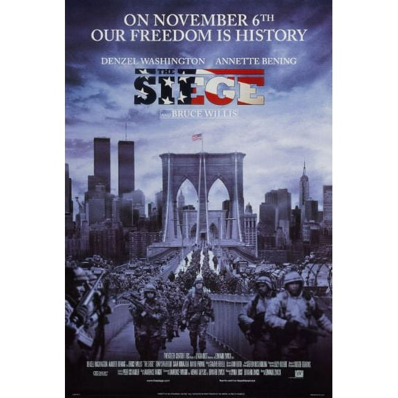 The Siege Movie Poster 16x24 Poster Medium Art Poster 16x24 Unframed, Age: Adults Western Graphic