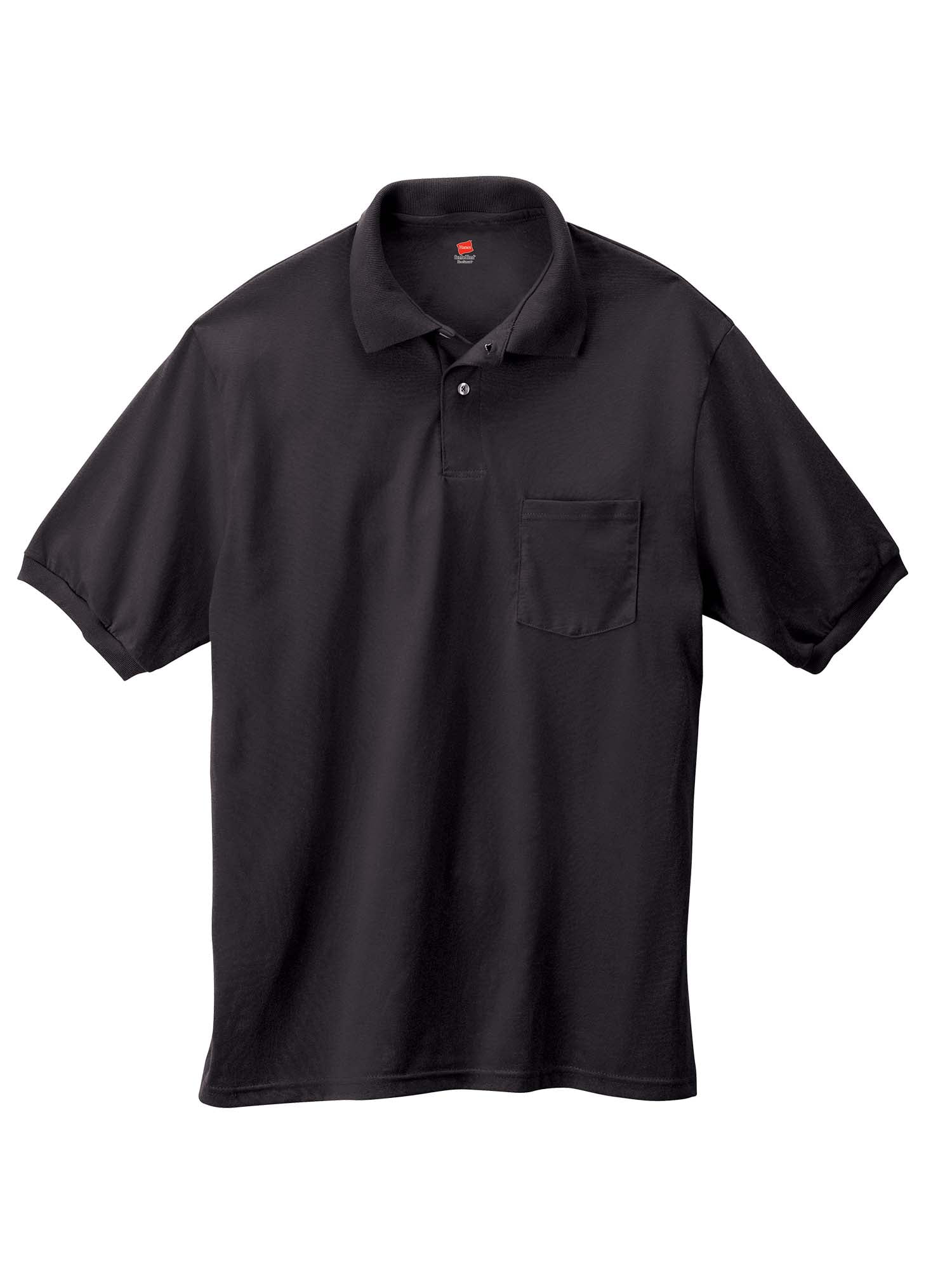 Hanes Men's Ecosmart Short Sleeve Pocket Polo Shirt 2 Pack