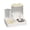 Beige, variant on Twfbrm Automatic Cat Feeder and Water Dispenser, 2 in 1 Gravity Pet Food Feeder and Waterer Set with Stainless Steel Bowl, Self Feeding Food Container Pet Feeder Dish for Cats and Small Dogs